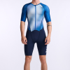 2XU Aero Trisuit Korte Mouw Wit/blauw Heren