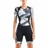 2XU Compression Korte Mouw Trisuit Zwart/wit Dames 2 2XU Compression Korte Mouw Trisuit Zwart/wit Dames -Goedkope Sport Glans Winkel 2xu trisuits dames compression korte mouw zwart cro wt5521d 01 high