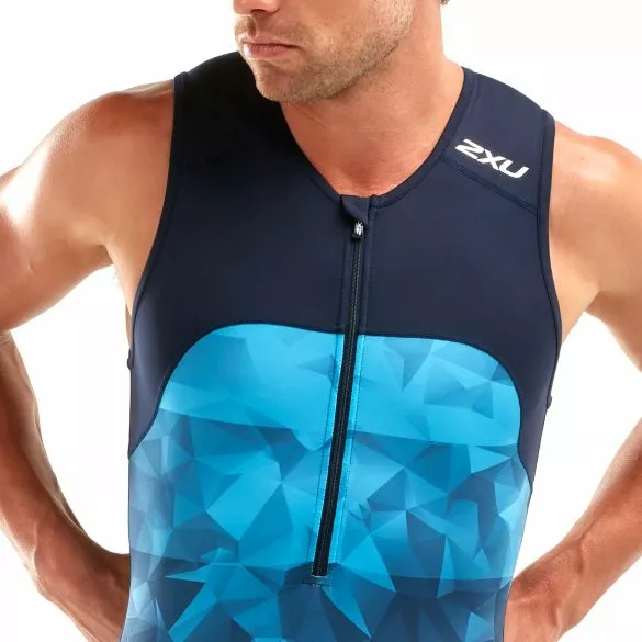 2XU Active Mouwloos Trisuit Blauw Heren 5 2XU Active Mouwloos Trisuit Blauw Heren - Afbeelding 3