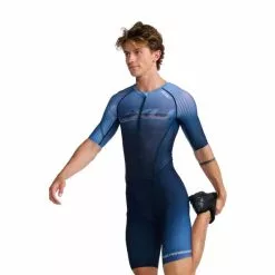 2XU Aero Trisuit Korte Mouw Blauw Heren 10 2XU Aero Trisuit Korte Mouw Blauw Heren -Goedkope Sport Glans Winkel 2xu trisuits heren aero short sleeve mt6426d mdn tur 03