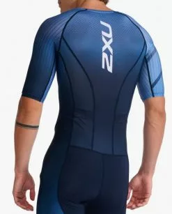 2XU Aero Trisuit Korte Mouw Blauw Heren 13 2XU Aero Trisuit Korte Mouw Blauw Heren -Goedkope Sport Glans Winkel 2xu trisuits heren aero short sleeve mt6426d mdn tur 06