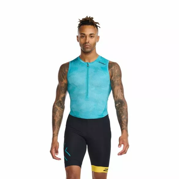 2XU Core Trisuit Mouwloos Blauw/zwart Heren 3 2XU Core Trisuit Mouwloos Blauw/zwart Heren
