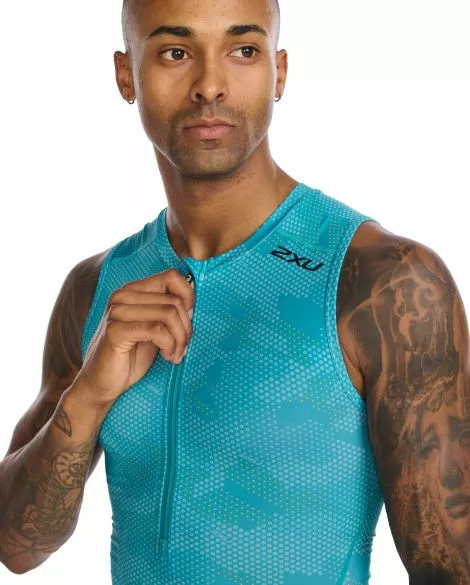 2XU Core Trisuit Mouwloos Blauw/zwart Heren 6 2XU Core Trisuit Mouwloos Blauw/zwart Heren - Afbeelding 4