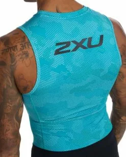 2XU Core Trisuit Mouwloos Blauw/zwart Heren 14 2XU Core Trisuit Mouwloos Blauw/zwart Heren -Goedkope Sport Glans Winkel 2xu trisuits heren core sleeveless mt6437d blk pac 06