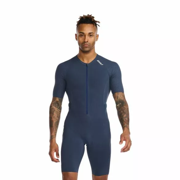 2XU Light Speed Tech Trisuit Korte Mouw Blauw Heren 3 2XU Light Speed Tech Trisuit Korte Mouw Blauw Heren