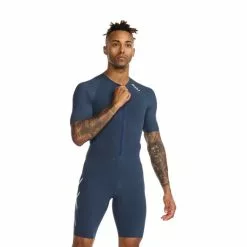 2XU Light Speed Tech Trisuit Korte Mouw Blauw Heren 12 2XU Light Speed Tech Trisuit Korte Mouw Blauw Heren -Goedkope Sport Glans Winkel 2xu trisuits heren light speed tech short sleeve mt6633d out wht 04