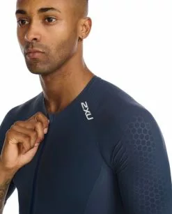2XU Light Speed Tech Trisuit Korte Mouw Blauw Heren 14 2XU Light Speed Tech Trisuit Korte Mouw Blauw Heren -Goedkope Sport Glans Winkel 2xu trisuits heren light speed tech short sleeve mt6633d out wht 05