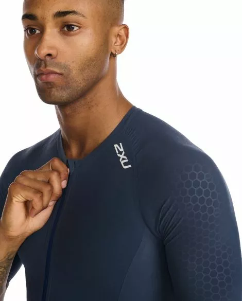 2XU Light Speed Tech Trisuit Korte Mouw Blauw Heren 8 2XU Light Speed Tech Trisuit Korte Mouw Blauw Heren - Afbeelding 6