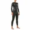 2XU P:2 Propel Lange Mouw Wetsuit Dames -Goedkope Sport Glans Winkel 2xu wetsuits dames p2 propel zwart x geo textural print ww4993c blk xgo