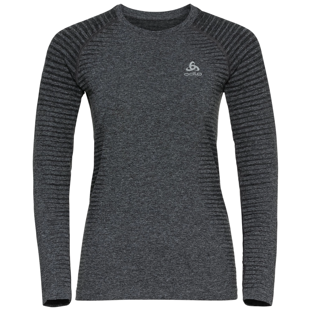 Odlo Essential Seamless Hardloopshirt Lange Mouw Grijze Dames 3 Odlo Essential Seamless Hardloopshirt Lange Mouw Grijze Dames