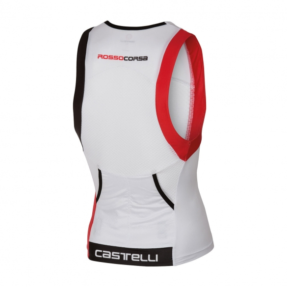 Castelli Free Tri Top Heren Wit/rood 16069-123 4 Castelli Free Tri Top Heren Wit/rood 16069-123 - Afbeelding 2