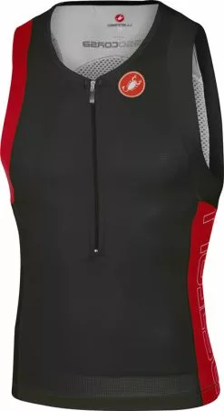 Castelli Free Tri Top Heren Zwart/rood 16069-231
