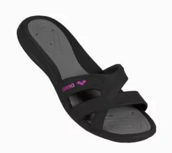 Arena Athena Badslippers Dames Donkergrijs