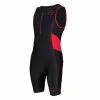 Zone3 Activate Trisuit Mouwloos Zwart/rood Heren -Goedkope Sport Glans Winkel activate mens trisuit blk red 1