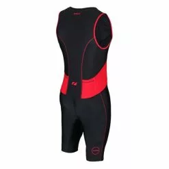 Zone3 Activate Trisuit Mouwloos Zwart/rood Heren -Goedkope Sport Glans Winkel activate mens trisuit blk red 3
