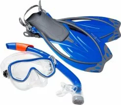 Aqua Lung Sport Aqua Lung Yucatan Pro Snorkelset Heren Maat S/M Blauw