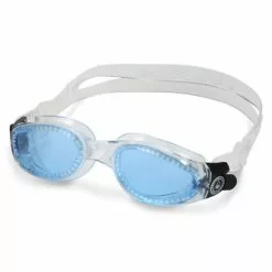 Aqua Sphere Kaiman Blauwe Lens Zwembril -Goedkope Sport Glans Winkel aqua sphere kaiman blauwe lens white