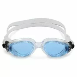 Aqua Sphere Kaiman Blauwe Lens Zwembril -Goedkope Sport Glans Winkel aqua sphere kaiman blauwe lens white 004