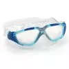 Aqua Sphere Vista Transparante Lens Zwembril Blauw -Goedkope Sport Glans Winkel aqua sphere vista blauwwit