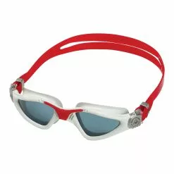 Aqua Sphere Kayenne Donkere Lens Zwembril Rood/wit -Goedkope Sport Glans Winkel aqua sphere zwembril ep3141006ld kayenne grey red ld 02
