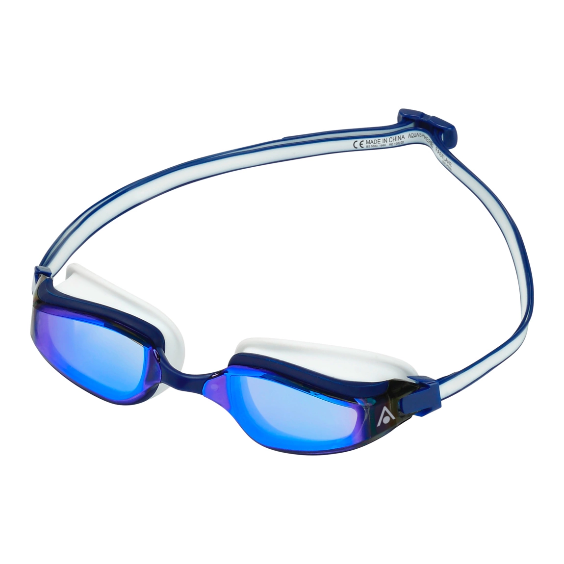 Aqua Sphere Fastlane Spiegellens Zwembril Blauw/wit 5 Aqua Sphere Fastlane Spiegellens Zwembril Blauw/wit - Afbeelding 3
