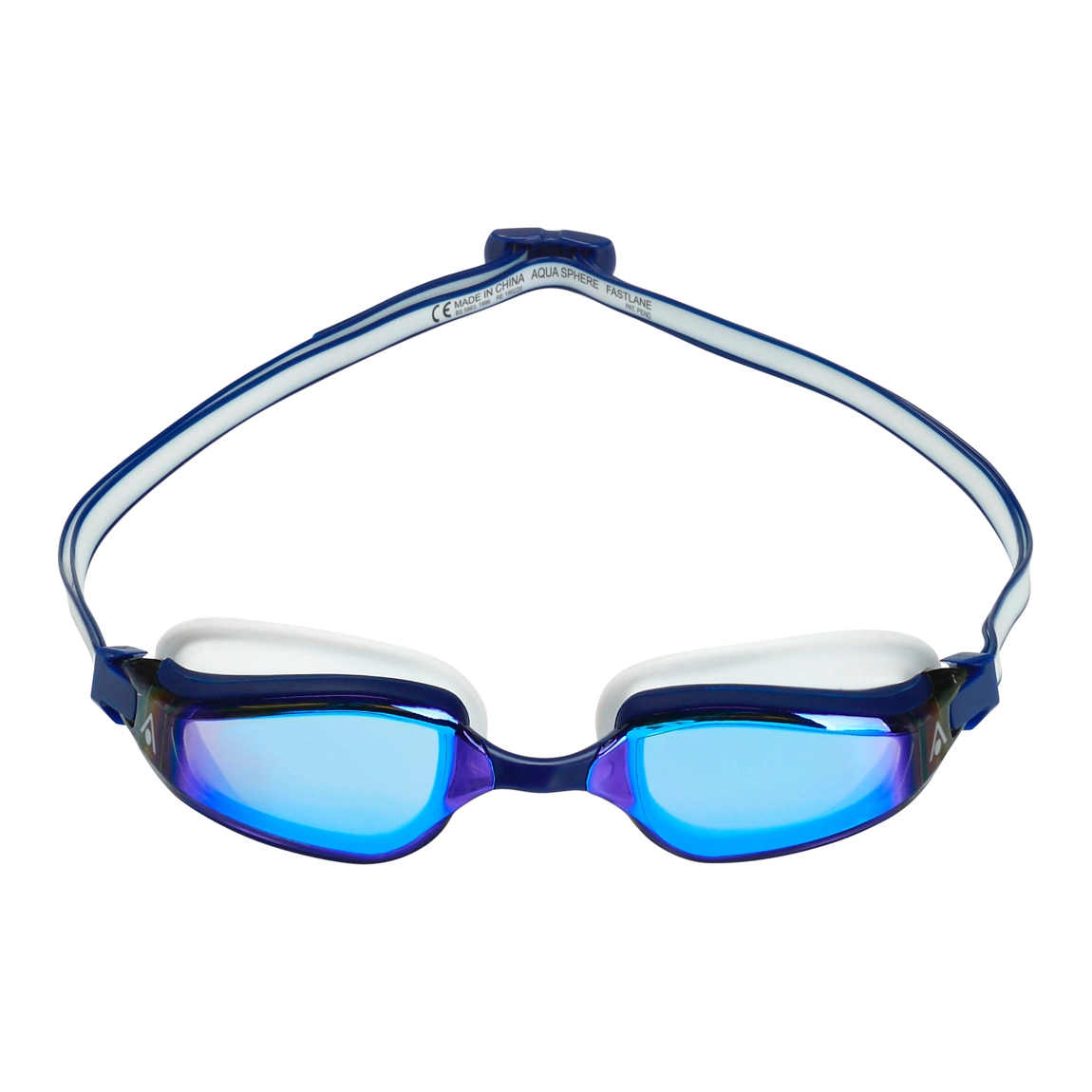 Aqua Sphere Fastlane Spiegellens Zwembril Blauw/wit 4 Aqua Sphere Fastlane Spiegellens Zwembril Blauw/wit - Afbeelding 2