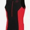 Zone3 Aquaflo Plus Mouwloos Tri Top Zwart/rood Heren -Goedkope Sport Glans Winkel aquaflo top mens red front 01