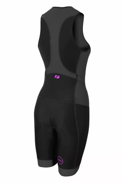 Zone3 Aquaflo Plus Mouwloos Trisuit Zwart Dames 4 Zone3 Aquaflo Plus Mouwloos Trisuit Zwart Dames - Afbeelding 2