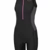 Zone3 Aquaflo Plus Mouwloos Trisuit Zwart Dames -Goedkope Sport Glans Winkel aquaflo wmns black suit front 01