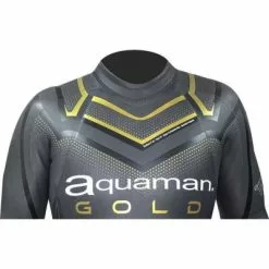 Aquaman Cell Gold Lange Mouw Wetsuit Heren -Goedkope Sport Glans Winkel aquaman wetsuits cell gold 05