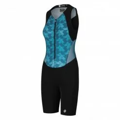 Assos Trisuit Triator NS Speedsuit Mouwloos Blauw Dames
