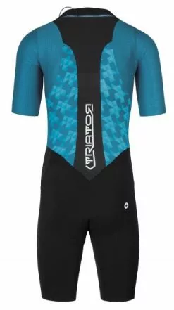 Assos Trisuit Triator SS Speedsuit Korte Mouwen Blauw Heren -Goedkope Sport Glans Winkel assos trisuit heren triator ss endurance speedsuit adamant blue 11112232g 04