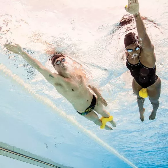 Finis Ankle Buoy Geel 5 Finis Ankle Buoy Geel - Afbeelding 3