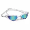 BTTLNS Sunfyre 1.0 Spiegellenzen Zwembril Wit/regenboog -Goedkope Sport Glans Winkel bttlns goggles sunfyre 10 white rainbow 01