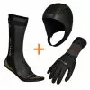 BTTLNS Neopreen Accessoires Voordeelset Zwart/goud -Goedkope Sport Glans Winkel bttlns neoprene accessories combi set 3 black gold low