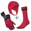 BTTLNS Neopreen Accessoires Voordeelset Rood -Goedkope Sport Glans Winkel bttlns neoprene accessories combi set 3 red low