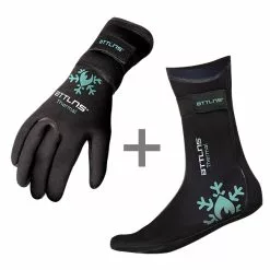 BTTLNS Neopreen Thermal Zwemhandschoenen En Zwemsokken Voordeelset Mint