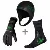 BTTLNS Neopreen Thermal Accessoires Bundel Groen 2 BTTLNS Neopreen Thermal Accessoires Bundel Groen -Goedkope Sport Glans Winkel bttlns neoprene thermal accessories combi set 3 green low