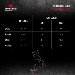 BTTLNS Neopreen Thermal Zwemsokken Kheimon 1.0 Mint -Goedkope Sport Glans Winkel bttlns size guide neoprene socks 9