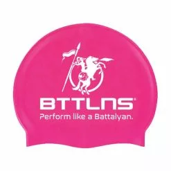 BTTLNS Siliconen Badmuts Neon-roze Absorber 2.0 -Goedkope Sport Glans Winkel bttlns swimcap absorber 20 pink white old 03