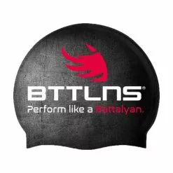 BTTLNS Absorber 2.0 Siliconen Badmuts Onyx Zwart/rood -Goedkope Sport Glans Winkel bttlns swimcap absorber 20 se onyx black red 03