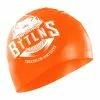 BTTLNS Shark Absorber 2.0 Siliconen Badmuts Neon/oranje -Goedkope Sport Glans Winkel bttlns swimcap absorber 20 se orange shark 01