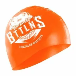 BTTLNS Shark Absorber 2.0 Siliconen Badmuts Neon/oranje