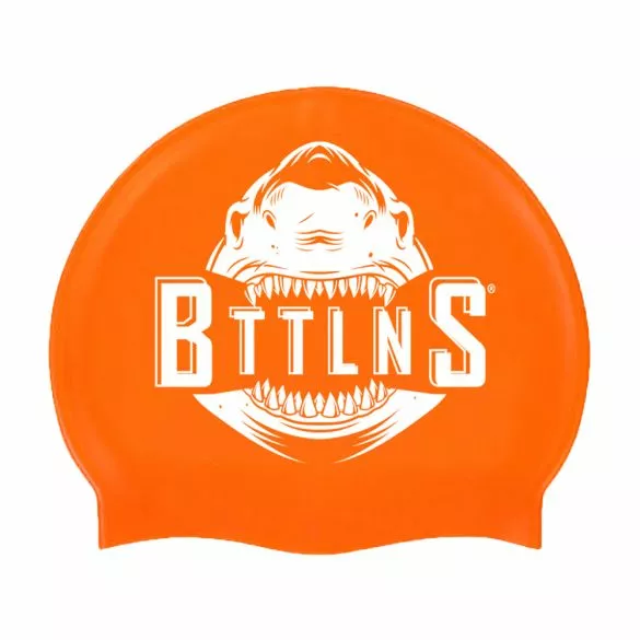BTTLNS Shark Absorber 2.0 Siliconen Badmuts Neon/oranje 5 BTTLNS Shark Absorber 2.0 Siliconen Badmuts Neon/oranje - Afbeelding 3