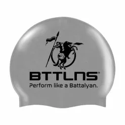 BTTLNS Siliconen Badmuts Prestige Zilver Absorber 2.0 -Goedkope Sport Glans Winkel bttlns swimcap absorber 20 silver black old 03