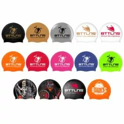 BTTLNS Absorber 2.0 Siliconen Badmuts Bloody Redbeard -Goedkope Sport Glans Winkel bttlns swimcaps absorber 20 multi 02 8