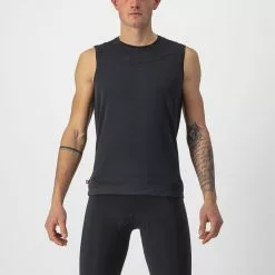 Castelli Bandito Wool Ondershirt Mouwloos Zwart Heren