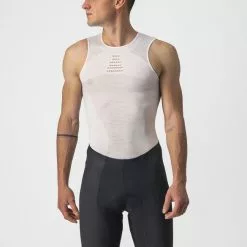 Castelli Core Seamless Ondershirt Mouwloos Wit Heren