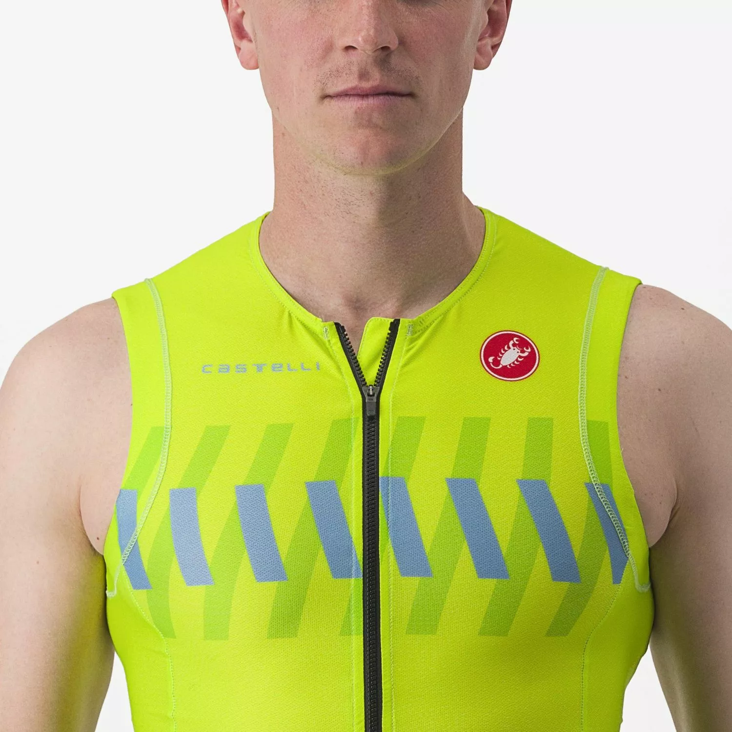Castelli Free Sanremo 2 Trisuit Mouwloos Groen/geel Heren 5 Castelli Free Sanremo 2 Trisuit Mouwloos Groen/geel Heren - Afbeelding 3