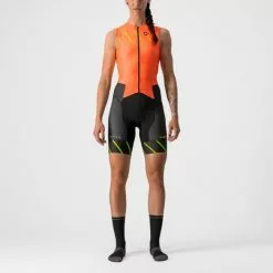 Castelli Free Sanremo 2 Trisuit Mouwloos Oranje Dames